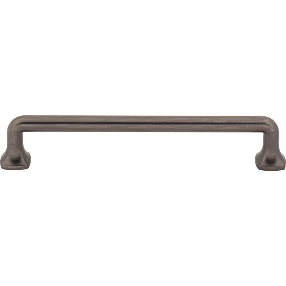 Jeffrey Alexander 663-160BNBDL: 160mm cc Griffin Bar Cabinet Pull - Brushed Pewter