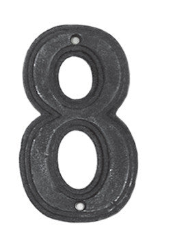 Hawk Hill CN8SP: 4-3/4" Classic Numeral 8 - Satin Pewter