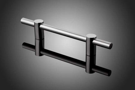 Forms+Surfaces 800 Series Compass Straight Round Bar Door Pull - 65" to 92"