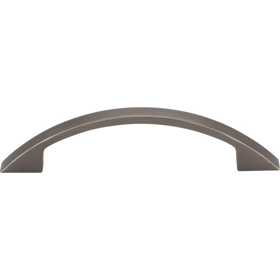 Elements 8004-BNBDL: 96 mm cc Somerset Arch Cabinet Pull - Brushed Pewter