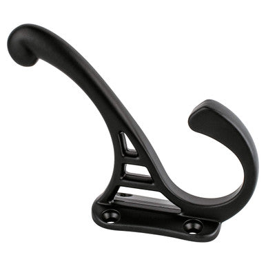 Berenson 8014-55: Prelude Double Wall Hook - Matte Black