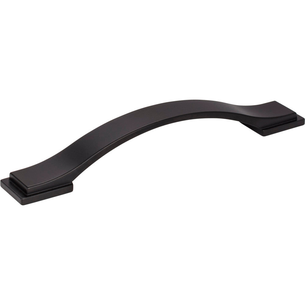 Jeffrey Alexander 80152-128MB: 128mm cc Mirada Arch Cabinet Pull - Matte Black