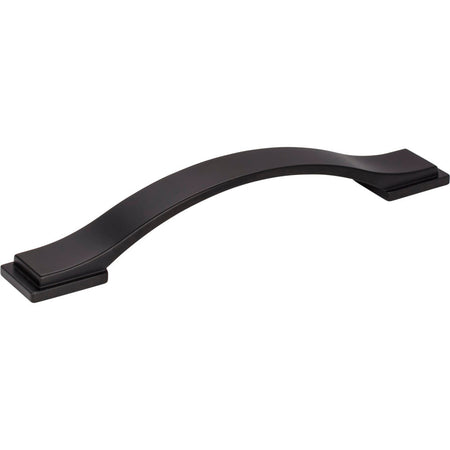 Jeffrey Alexander 80152-128MB: 128mm cc Mirada Arch Cabinet Pull - Matte Black