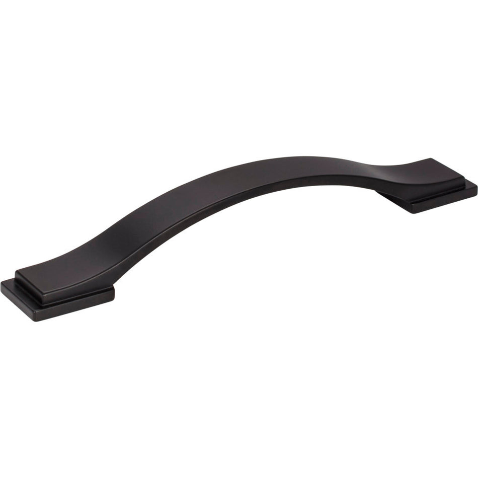 Jeffrey Alexander 80152-128MB: 128mm cc Mirada Arch Cabinet Pull - Matte Black