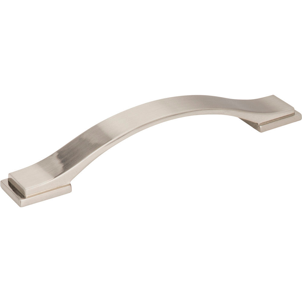 Jeffrey Alexander 80152-128SN: 128mm cc Mirada Arch Cabinet Pull - Satin Nickel