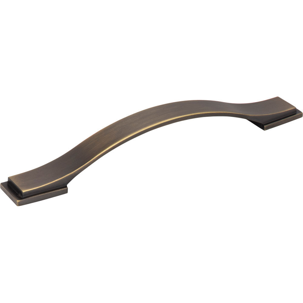 Jeffrey Alexander 80152-160ABSB: 160mm cc Mirada Arch Cabinet Pull - Antique Brushed Satin Brass