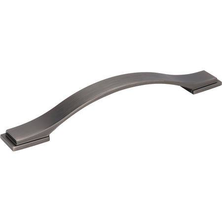 Jeffrey Alexander 80152-160BNBDL: 160mm cc Mirada Arch Cabinet Pull - Brushed Pewter