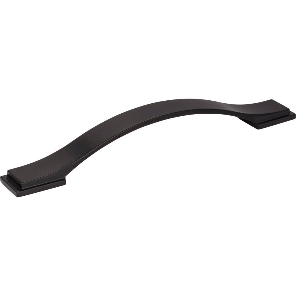 Jeffrey Alexander 80152-160MB: 160mm cc Mirada Arch Cabinet Pull - Matte Black