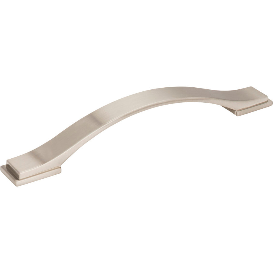 Jeffrey Alexander 80152-160SN: 160mm cc Mirada Arch Cabinet Pull - Satin Nickel