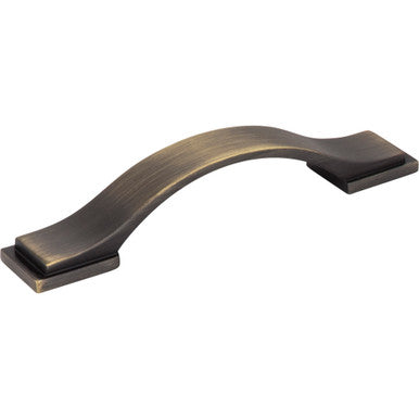 Jeffrey Alexander 80152-96ABSB: 96mm cc Mirada Arch Cabinet Pull - Antique Brushed Satin Brass