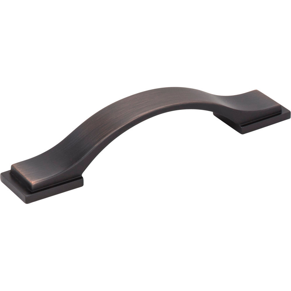 Jeffrey Alexander 80152-96DBAC: 96mm cc Mirada Arch Cabinet Pull - Brushed Oil Rubbed Bronze