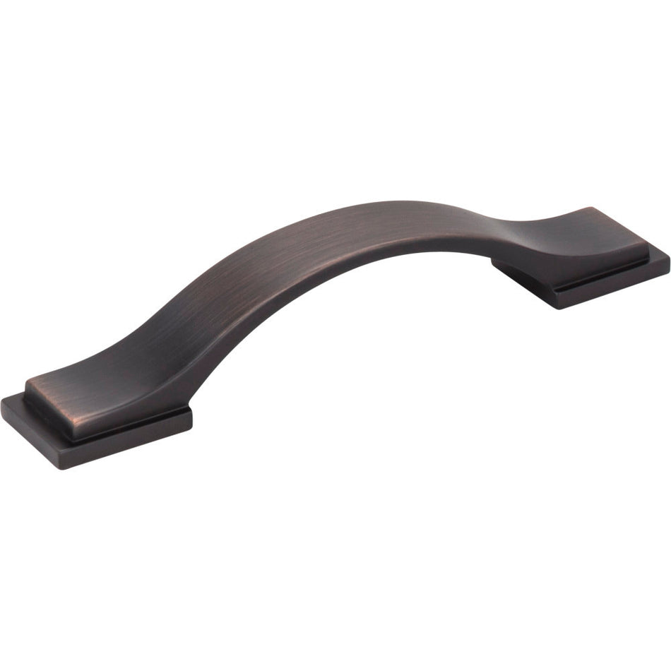 Jeffrey Alexander 80152-96DBAC: 96mm cc Mirada Arch Cabinet Pull - Brushed Oil Rubbed Bronze