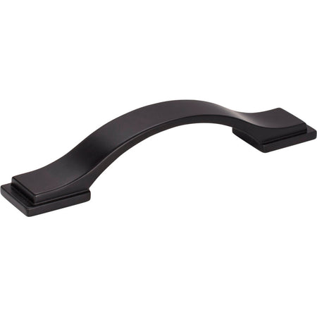 Jeffrey Alexander 80152-96MB: 96mm cc Mirada Arch Cabinet Pull - Matte Black
