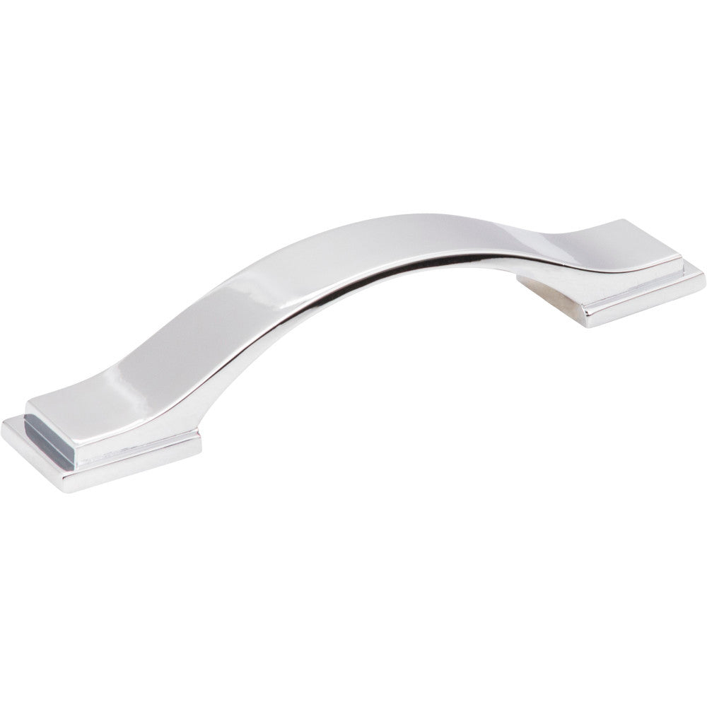 Jeffrey Alexander 80152-96PC: 96mm cc Mirada Arch Cabinet Pull - Polished Chrome