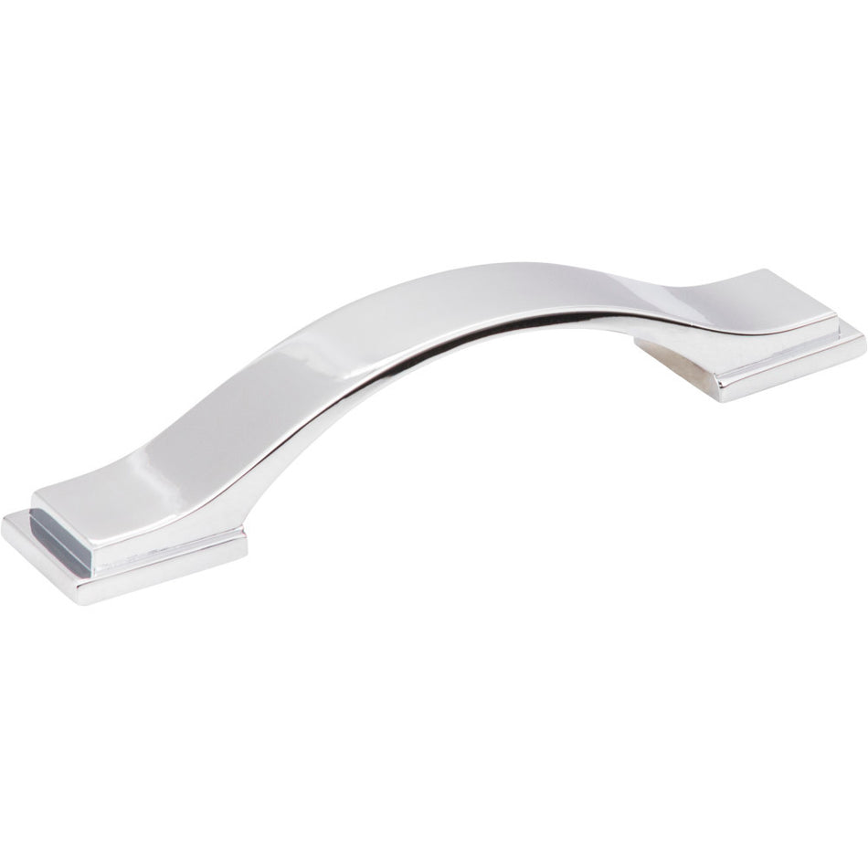 Jeffrey Alexander 80152-96PC: 96mm cc Mirada Arch Cabinet Pull - Polished Chrome