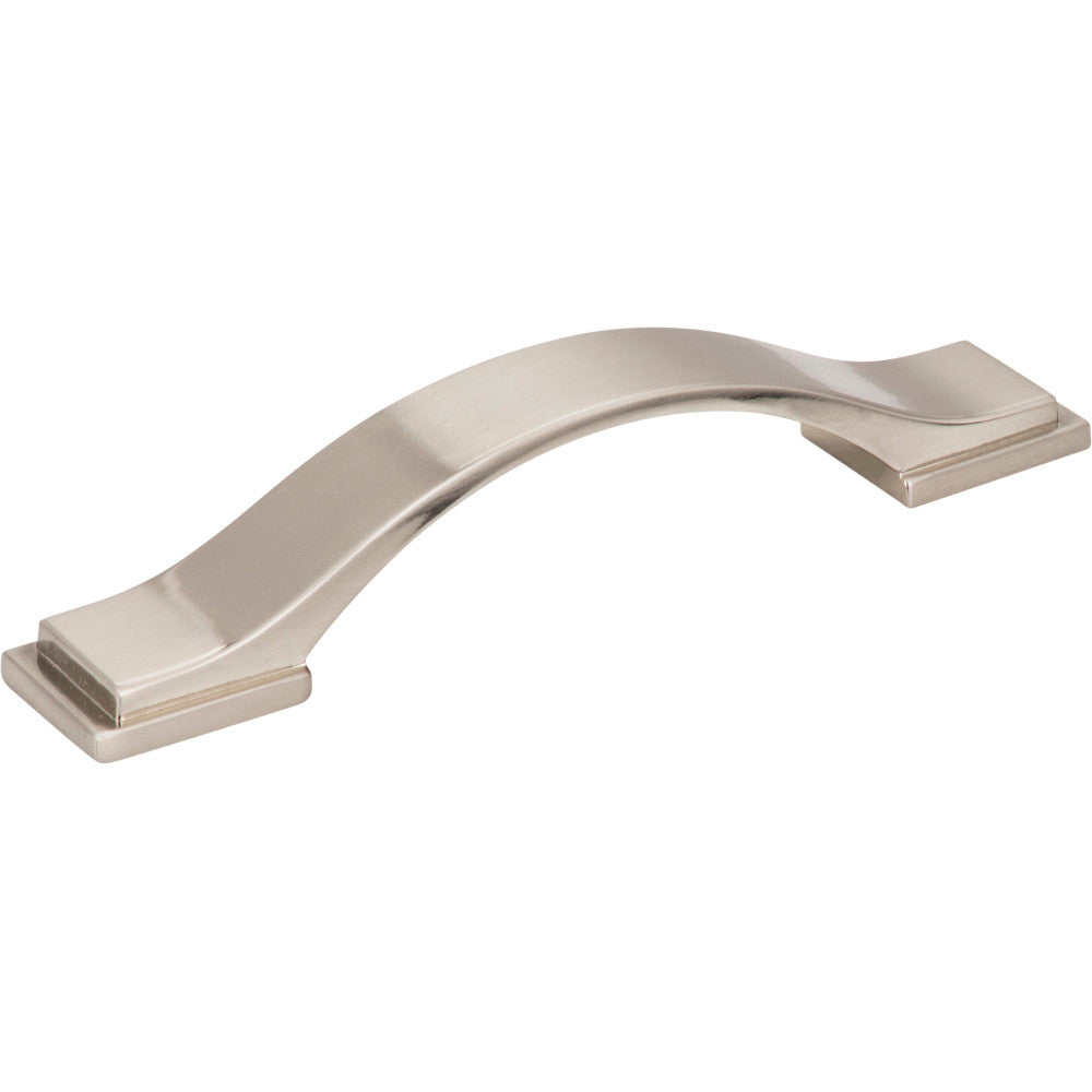 Jeffrey Alexander 80152-96SN: 96mm cc Mirada Arch Cabinet Pull - Satin Nickel