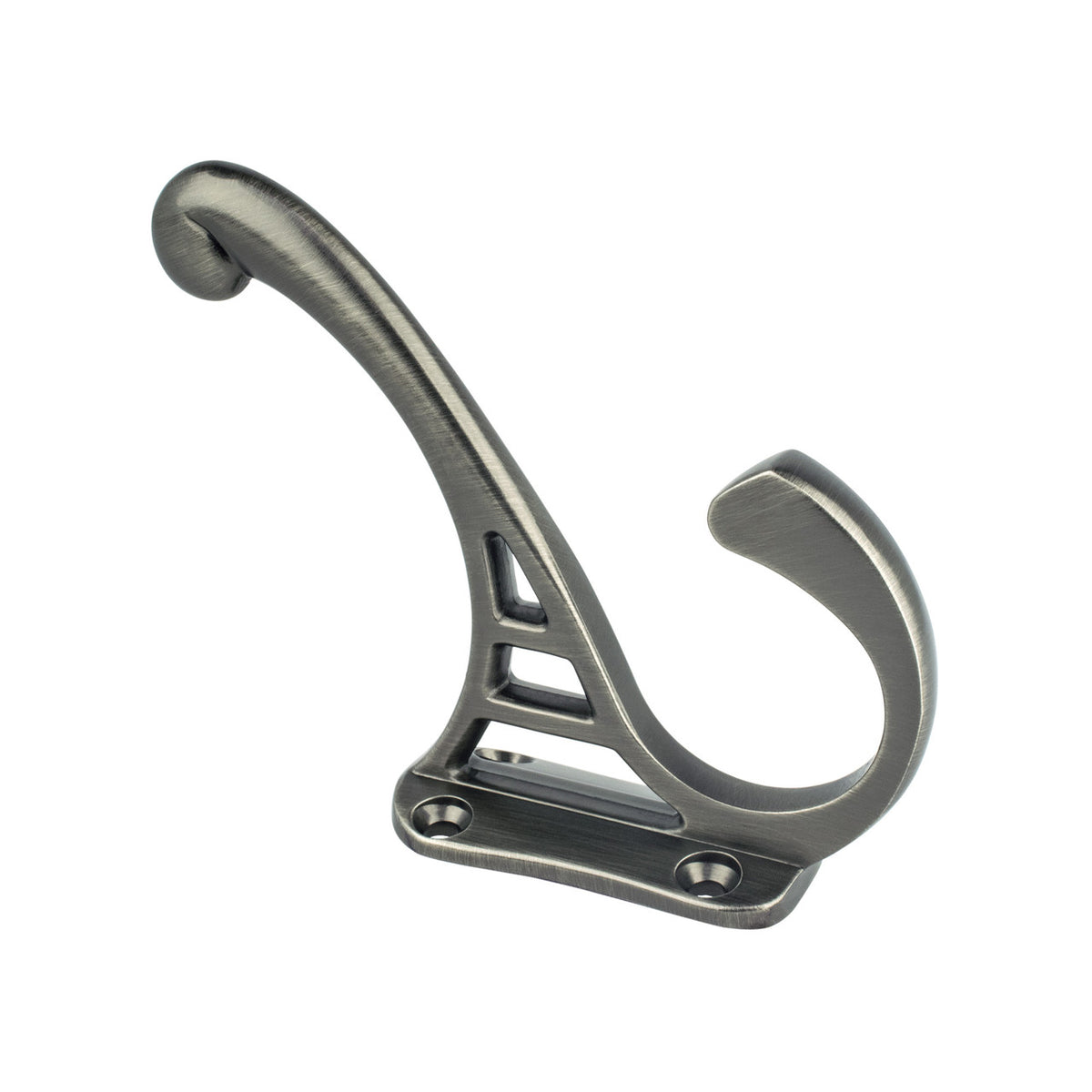 Berenson 8019-VTN: 4" Prelude Double Coat Hook - Vintage Nickel