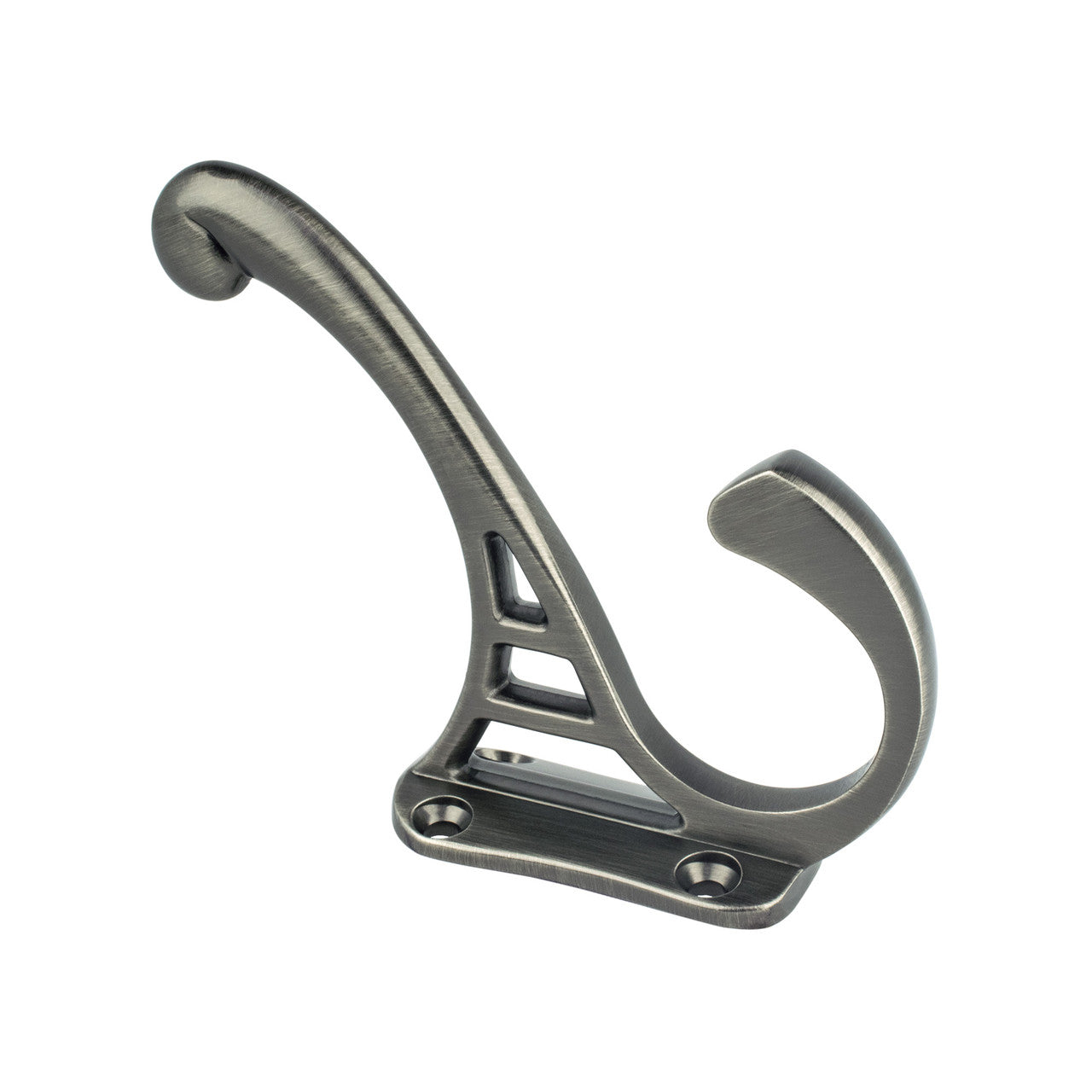 Berenson 8019-VTN: 4" Prelude Double Coat Hook - Vintage Nickel
