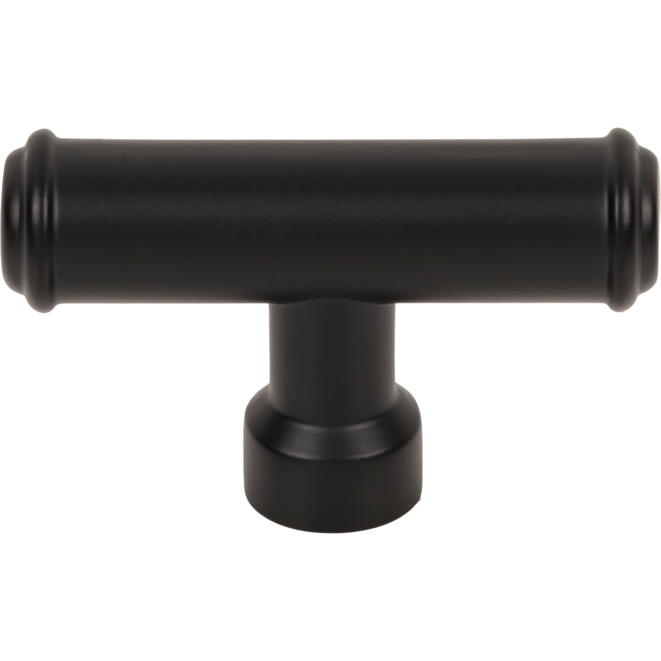 Top Knobs TK3412BLK: 2-1/4"  Lavington Cabinet Knob - Flat Black