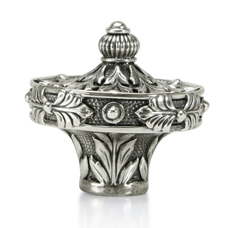 Edgar Bererbi 8034/6: 1-3/8" Nantucket Cabinet Knob - Burnished Silver