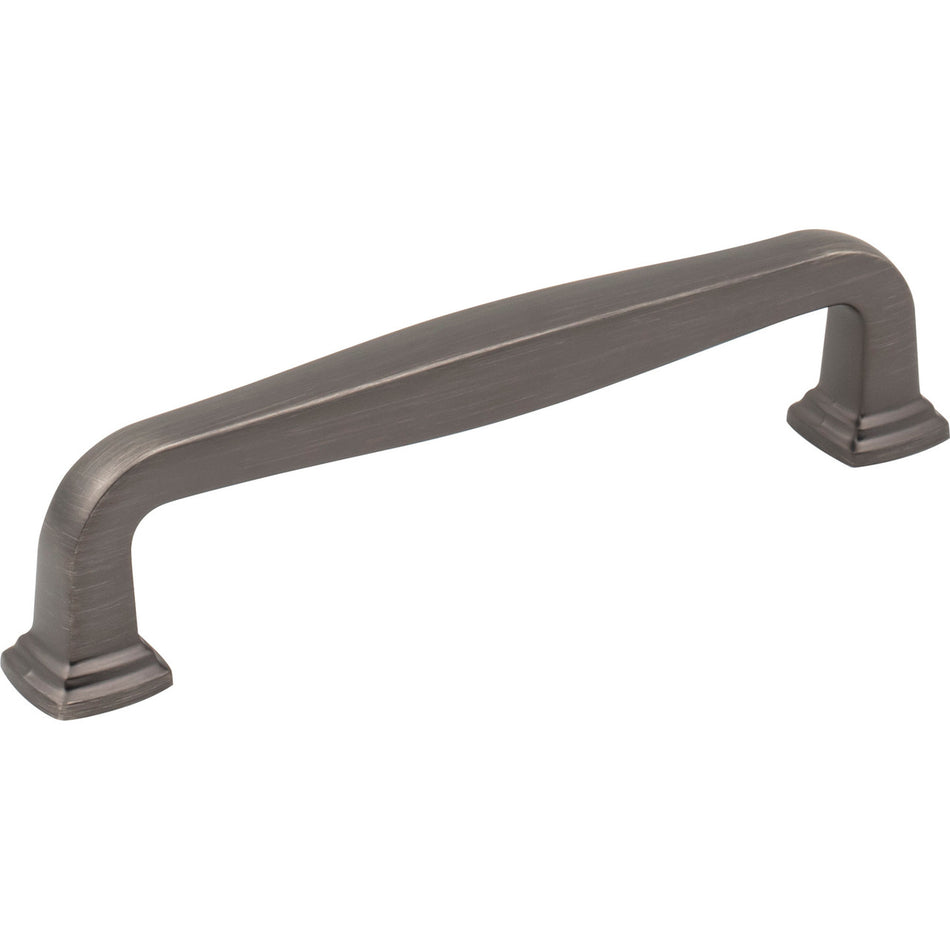 Jeffrey Alexander 782-128BNBDL: 128mm cc Fontana Bar Cabinet Pull - Brushed Pewter