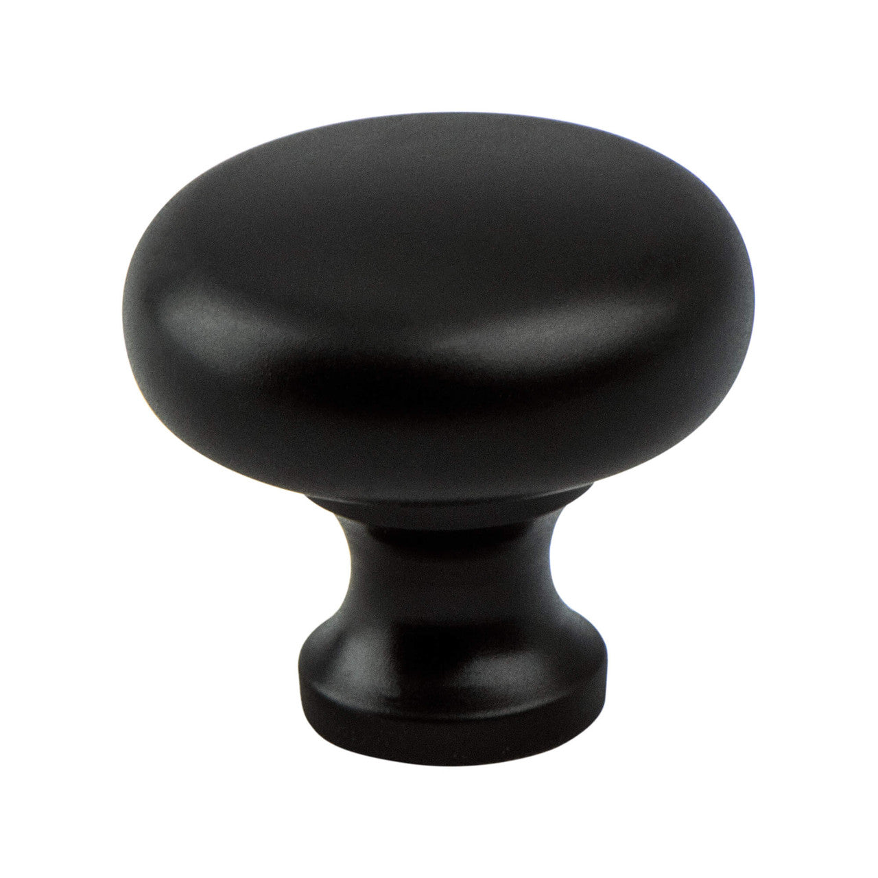 Berenson 8089-155: 1-1/4" Valencia Round Cabinet Knob - Matte Black