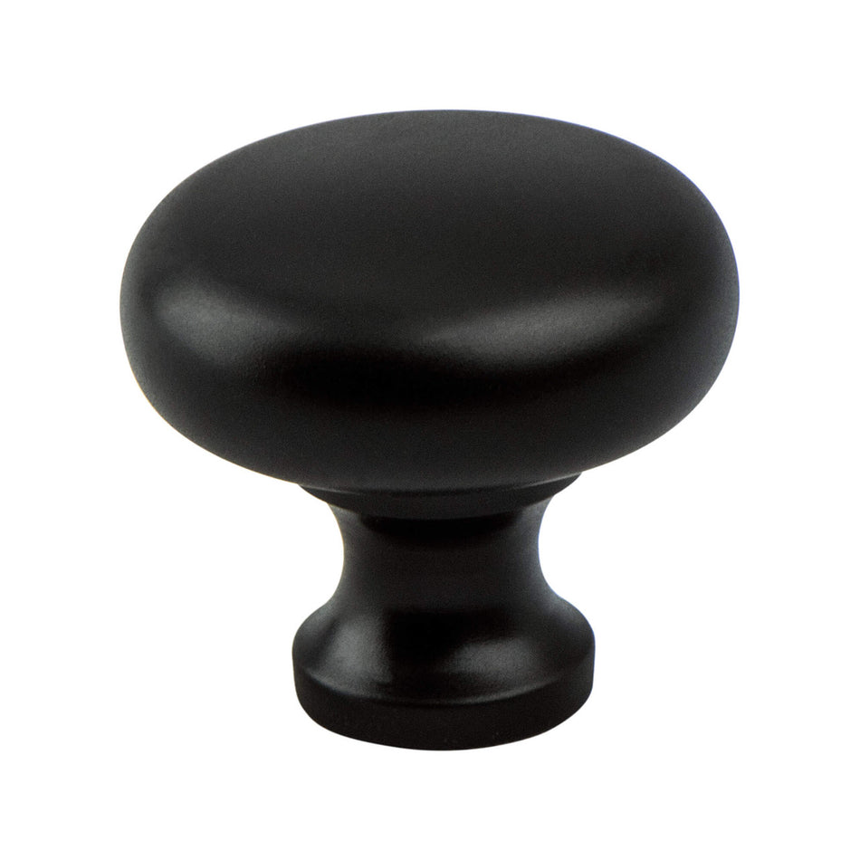 Berenson 8089-155: 1-1/4" Valencia Round Cabinet Knob - Matte Black