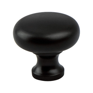 Berenson 8089-155: 1-1/4" Valencia Round Cabinet Knob - Matte Black