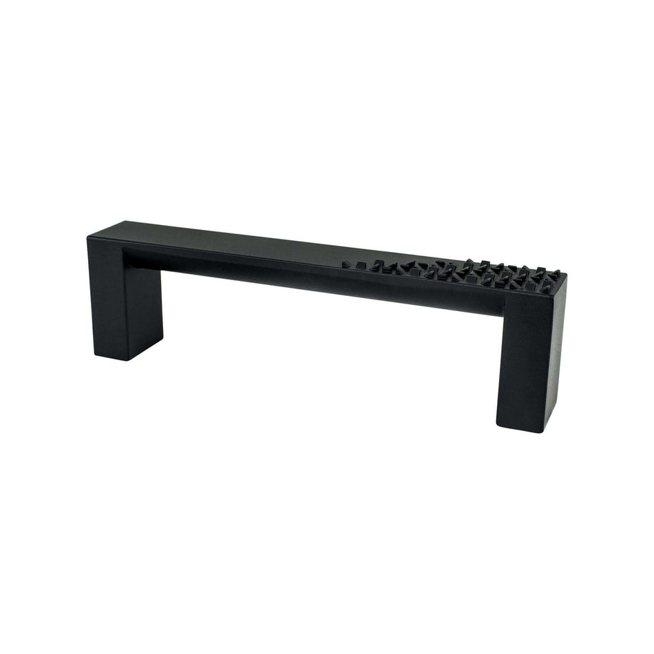 Berenson 8091-1055: 96mm cc Roque Cabinet Pull - Matte Black