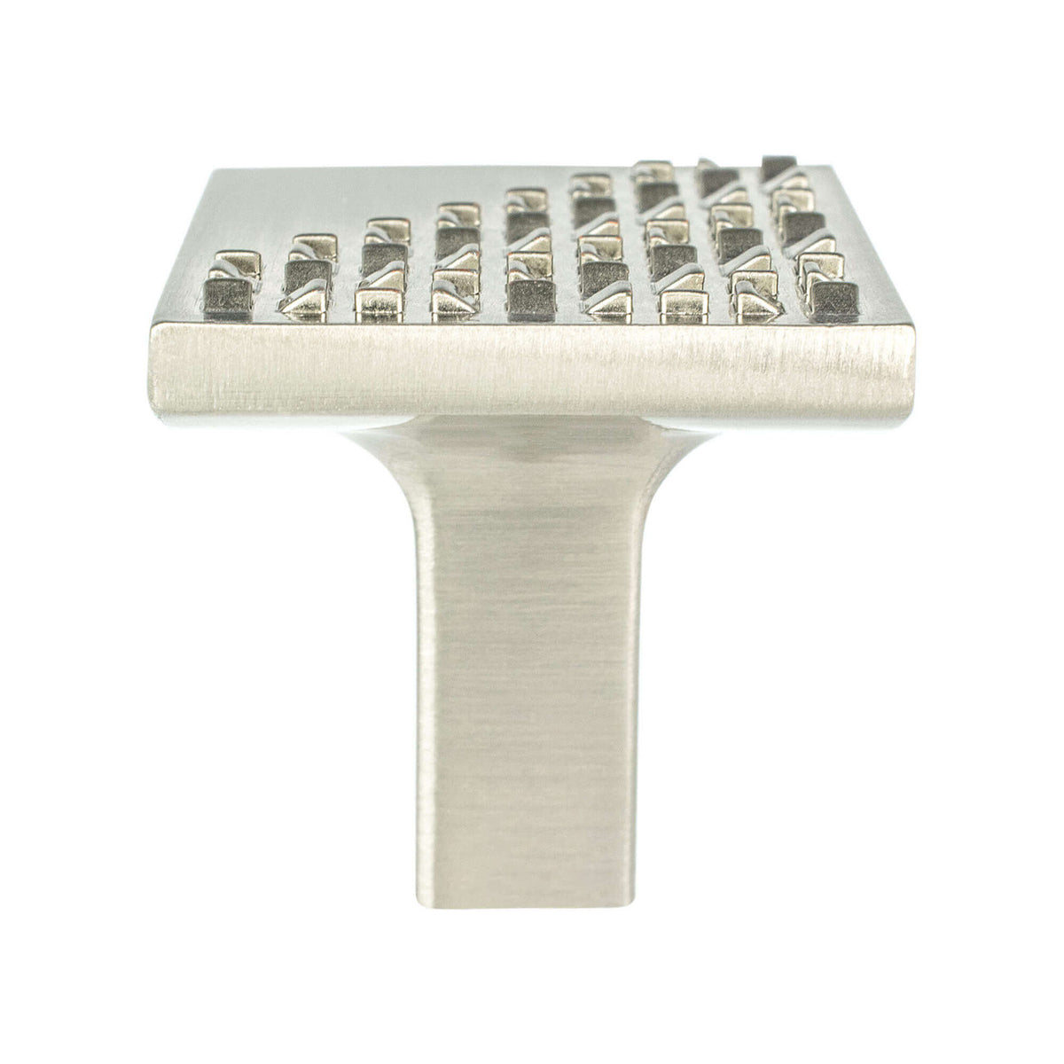 Berenson 8096-1BPN: 1-3/16" Roque Square Cabinet Knob - Brushed Nickel
