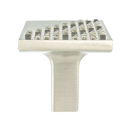 Berenson 8096-1BPN: 1-3/16" Roque Square Cabinet Knob - Brushed Nickel