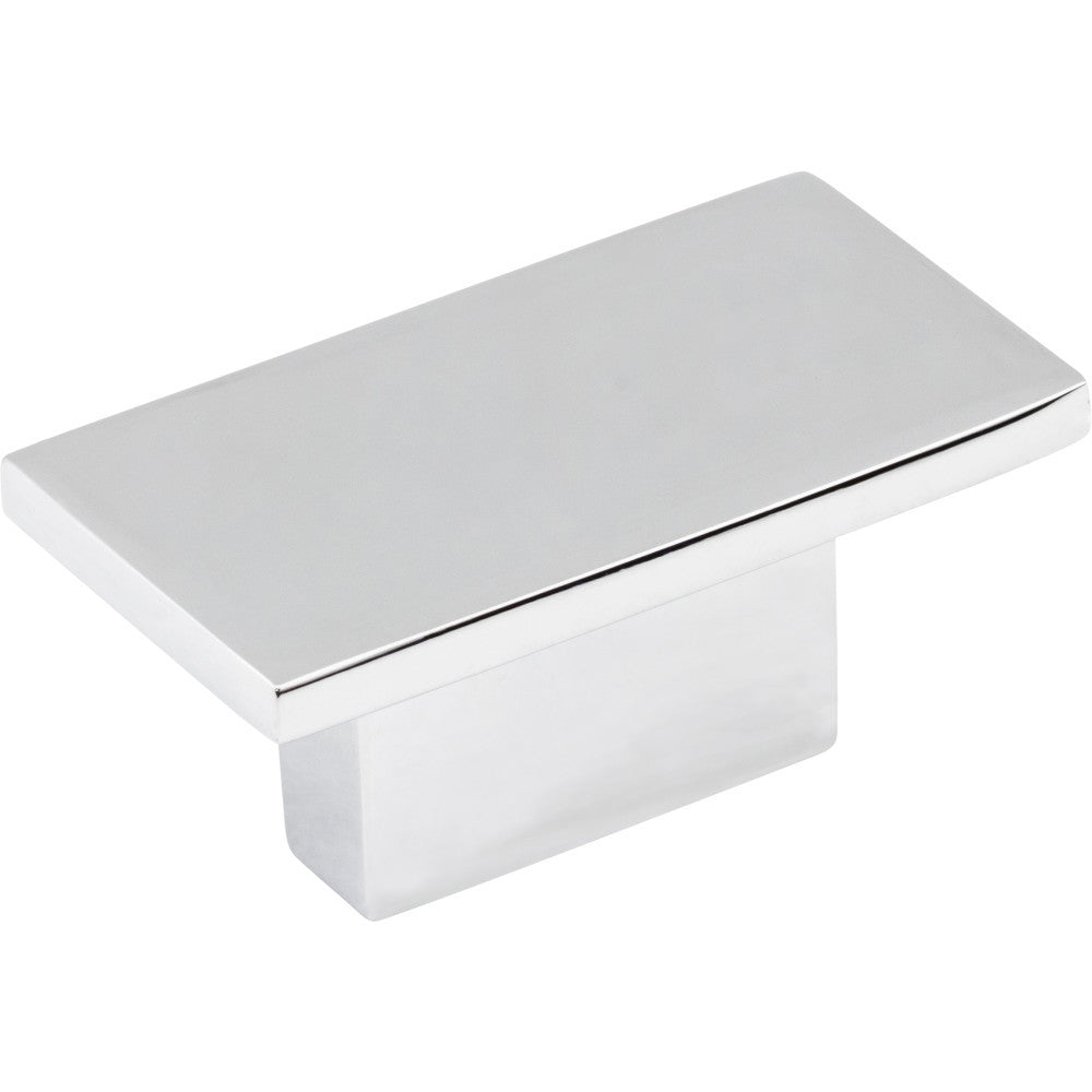 Jeffrey Alexander 81021PC: 16mm Mirada Rectangle Cabinet Knob - Polished Chrome