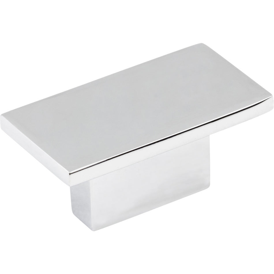 Jeffrey Alexander 81021PC: 16mm Mirada Rectangle Cabinet Knob - Polished Chrome