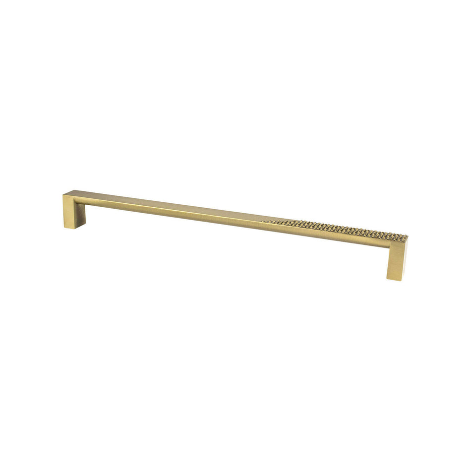 Berenson 8107-1MDB: 12" cc Roque Appliance Pull - Modern Brushed Gold