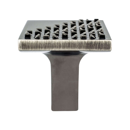 Berenson 8108-1VTN: 1-3/16" Roque Square Cabinet Knob - Vintage Nickel