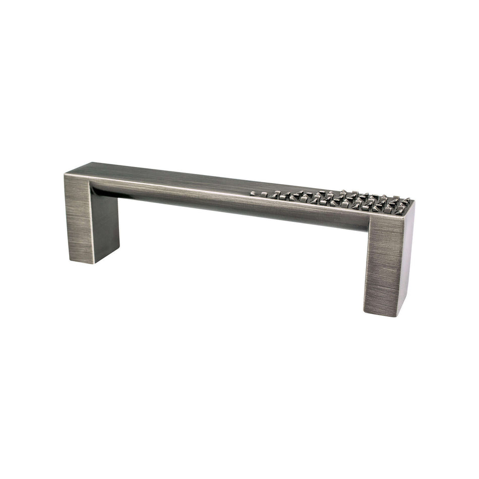 Berenson 8109-1VTN: 96mm cc Roque Cabinet Pull - Vintage Nickel