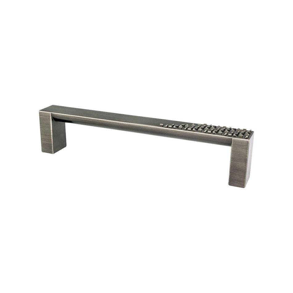 Berenson 8110-1VTN: 128mm cc Roque Cabinet Pull - Vintage Nickel