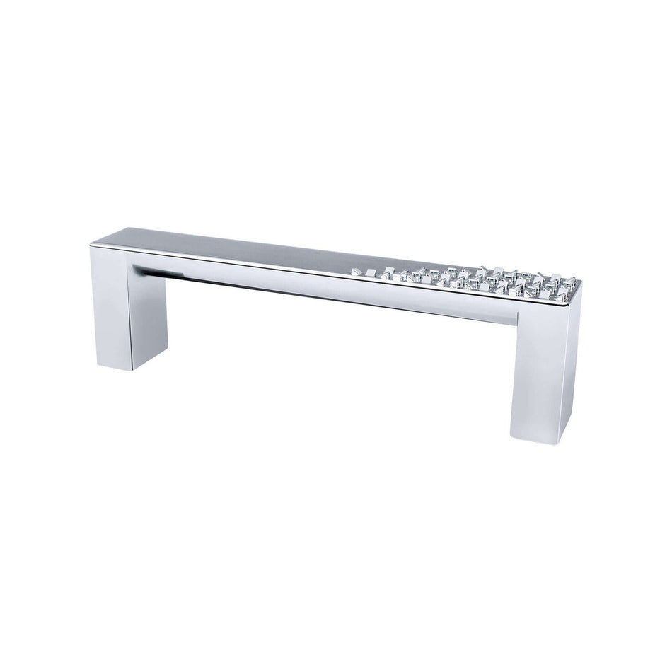 Berenson 8115-1026: 96mm cc Roque Cabinet Pull - Polished Chrome