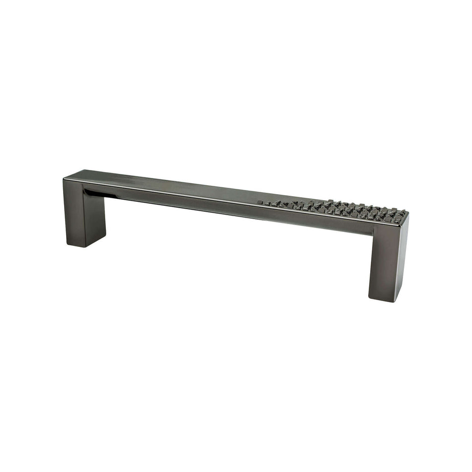 Berenson 8122-1098: 128mm cc Roque Cabinet Pull - Black Nickel