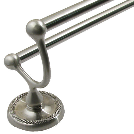 Rusticware 8122SN: 24" cc Riverside Double Towel Bar - Satin Nickel