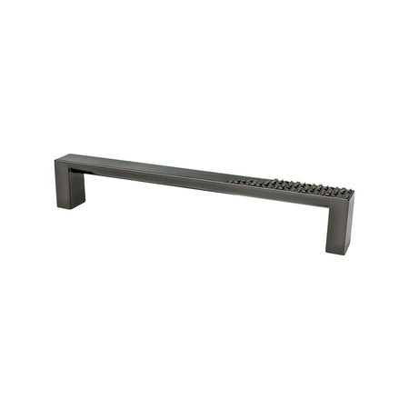 Berenson 8123-1098: 160mm cc Roque Cabinet Pull - Black Nickel