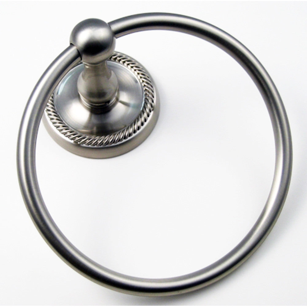 Rusticware 8186SN: Riverside Towel Ring - Satin Nickel