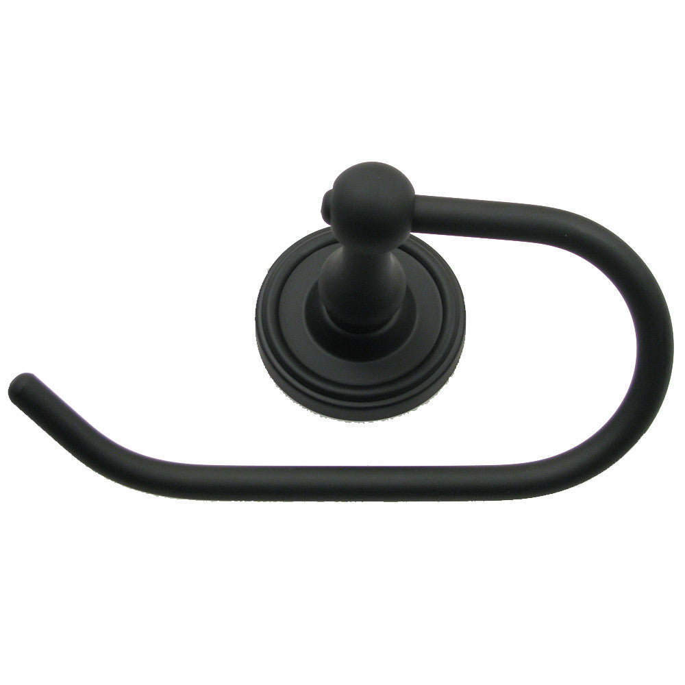 Rusticware 8207BLK: Midtowne Euro Toilet Paper Holder - Black