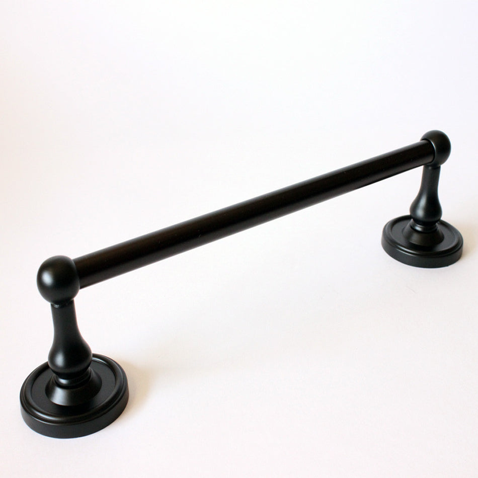 Rusticware 8218BLK: 18" cc Midtowne Towel Bar - Black
