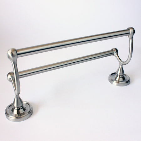 Rusticware 8222SN: 24" cc 24" cc Midtowne Double Towel Bar - Satin Nickel