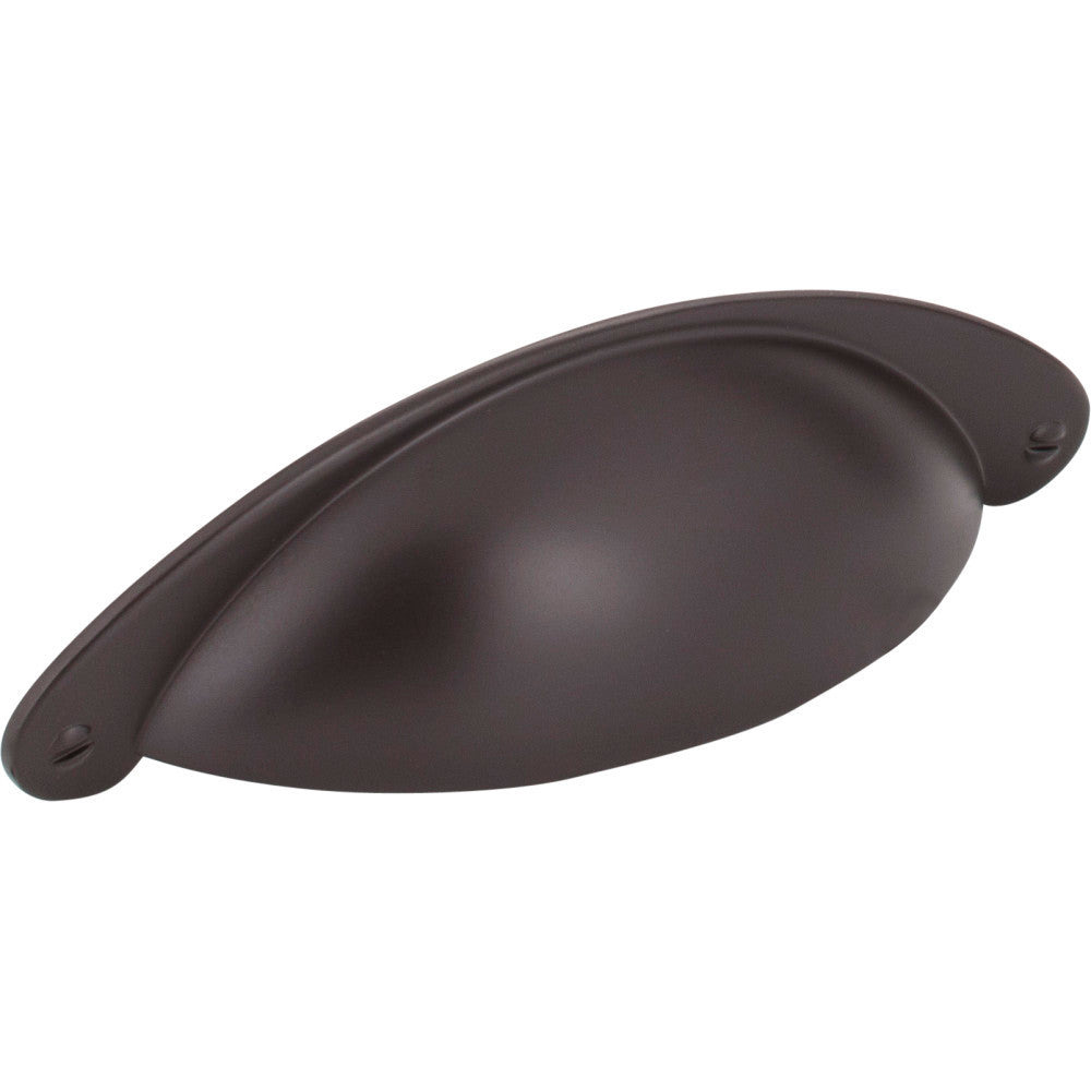 Jeffrey Alexander 8233ORB: 3" cc Lyon Cup Cabinet Pull - Dark Bronze