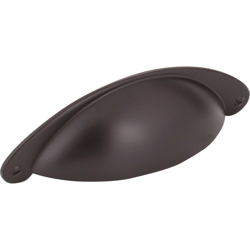 Jeffrey Alexander 8233ORB: 3" cc Lyon Cup Cabinet Pull - Dark Bronze