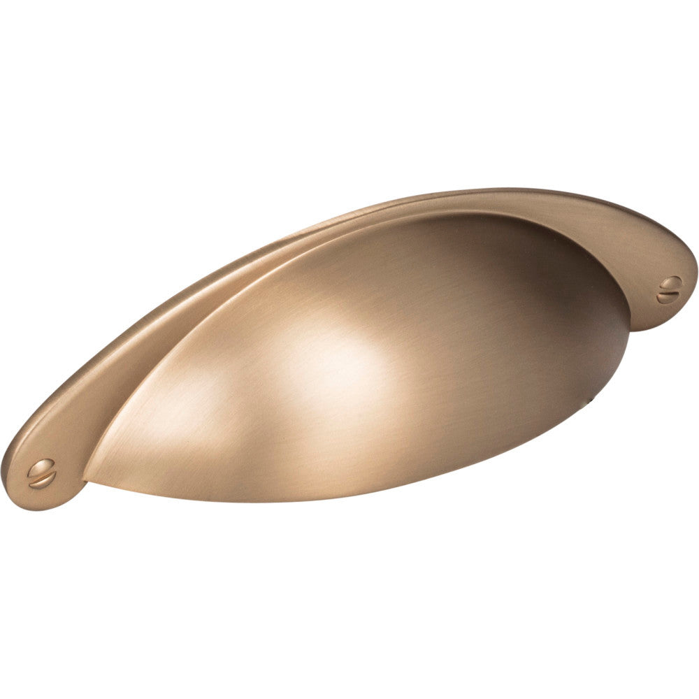 Jeffrey Alexander 8233SBZ: 3" cc Lyon Cup Cabinet Pull - Satin Bronze
