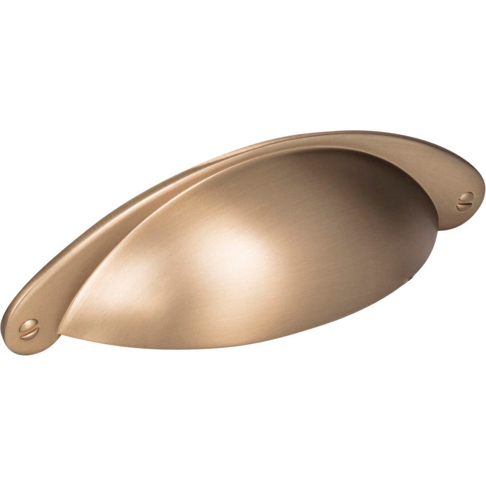 Jeffrey Alexander 8233SBZ: 3" cc Lyon Cup Cabinet Pull - Satin Bronze