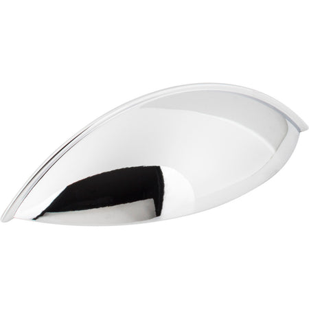 Jeffrey Alexander 8236-PC: 96mm cc Bordeaux Cup Cabinet Pull - Polished Chrome